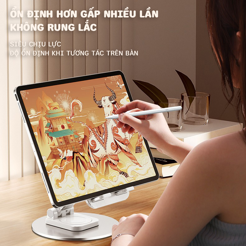 Giá đỡ điện thoại máy tính bảng CHỒY kim loại thích hợp cho iPad 10.2 7 8 9 Gen Soporte Xiaomi Samsung...