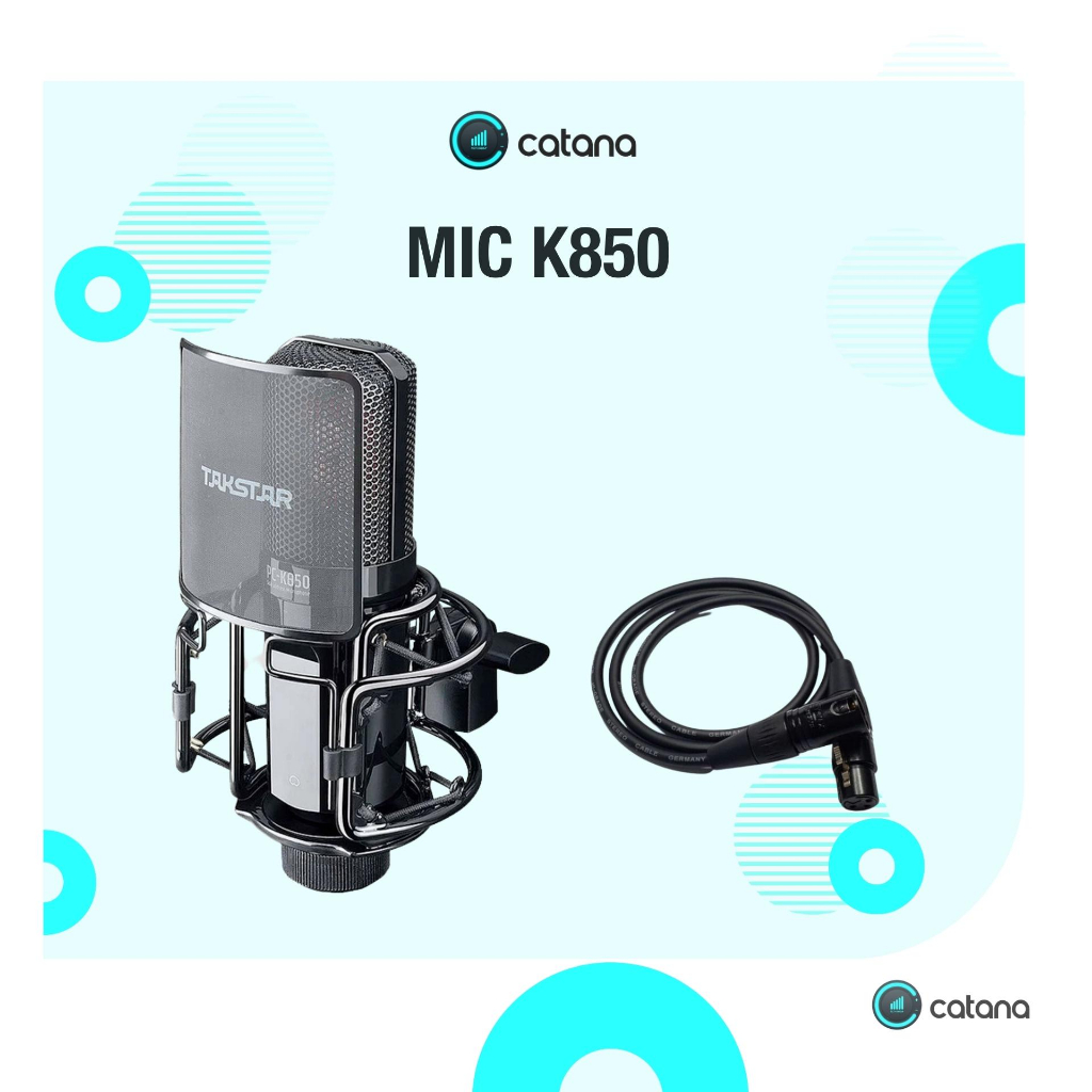 Mic Thu Âm Livestream CHUYÊN NGHIỆP TAKSTAR PC-K850 48V Cao Cấp, Livestream, Thu Âm  Chuyên nghiệp H