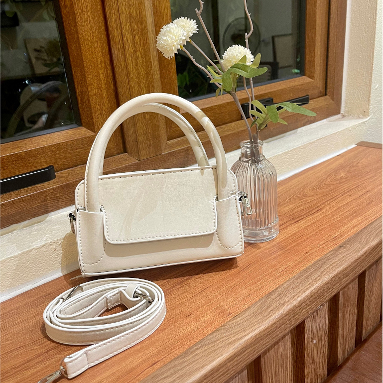 Túi Xách Đeo Chéo Nữ Đẹp 2 Quai Da Trơn Mềm Sang Chảnh Cá Tính PK 546