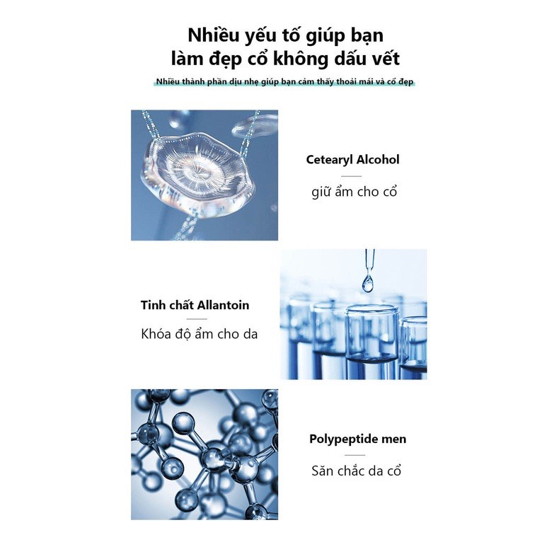 Kem Săn Chắc Vùng Cổ chống nhăn làm đẹp da cổ làm mờ vết nhăn cổ Dưỡng ẩm và làm trắng da cổ 110g - Exgyan