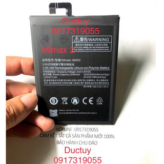 Pin xiaomi mimax2 bm50 dl5300mAH BM 50 cam kết pin nhập mới chưa lắp máy