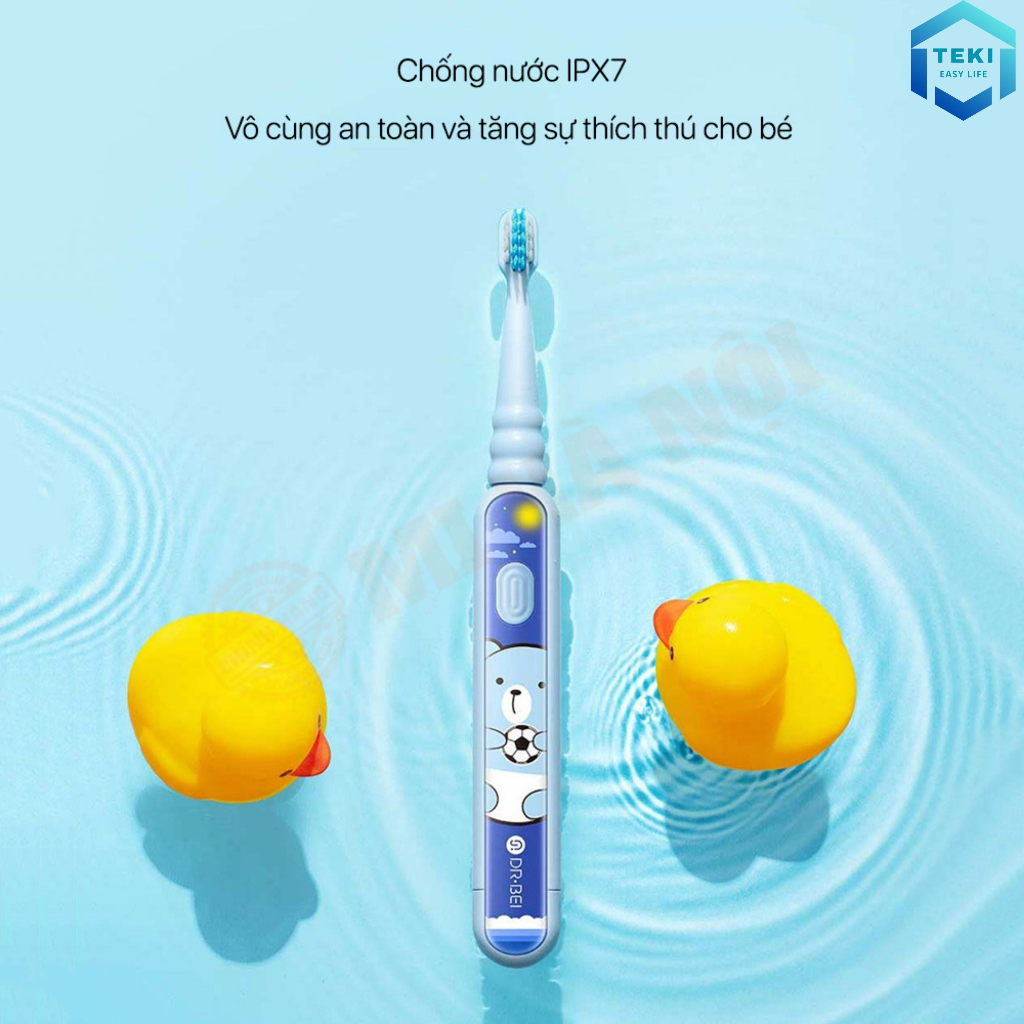 Bàn Chải Điện Trẻ Em XIAOMI K5 DR.BEI, Kèm 2 Đầu bàn Chải, Dock Sạc, Chính hãng BH 1 Đổi 1 - TEKI