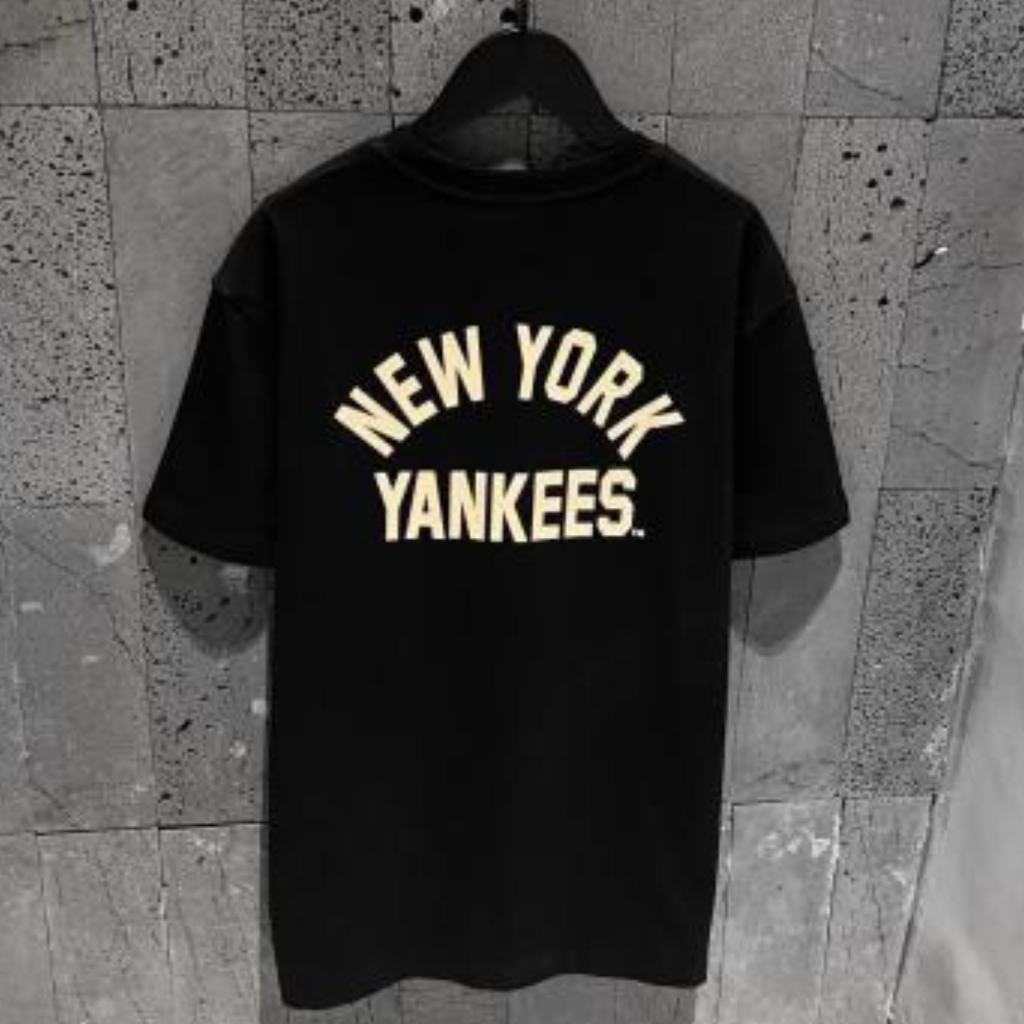 Áo thun New Era Heavy Cotton New York Yankees Black GEN ALPHA, áo thun cotton 4 chiều GEN4546