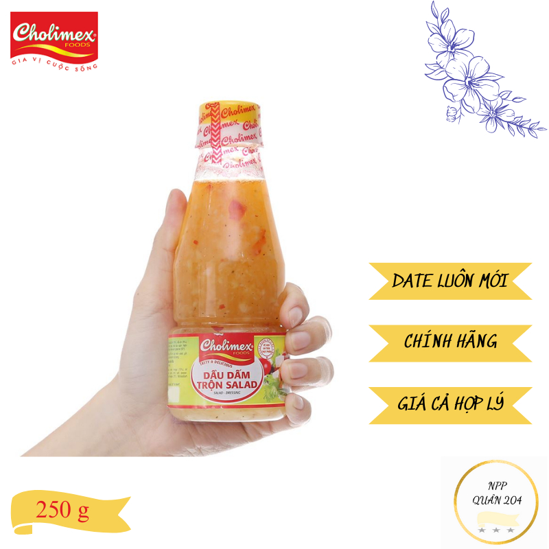 Dầu dấm trộn rau củ quả Cholimex chai 250 g