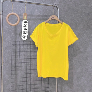 Áo thun giấy form rộng cổ tim túi #pull&Bear tay ngắn