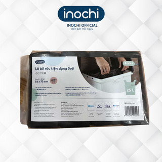 Lô 4 cuộn túi rác y tế tự hủy Inochi tiện dụng 10L (Đen)
