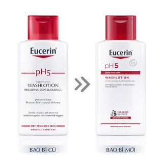 Eucerin Sữa Tắm Và Rửa Mặt Dành Cho Da Nhạy Cảm pH5 Washlotion 200ml