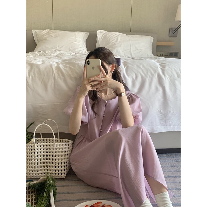 VÁY SƠ MI TAY PHỒNG MUA 1 ĐƯỢC 2 KHÔNG TÁCH SET