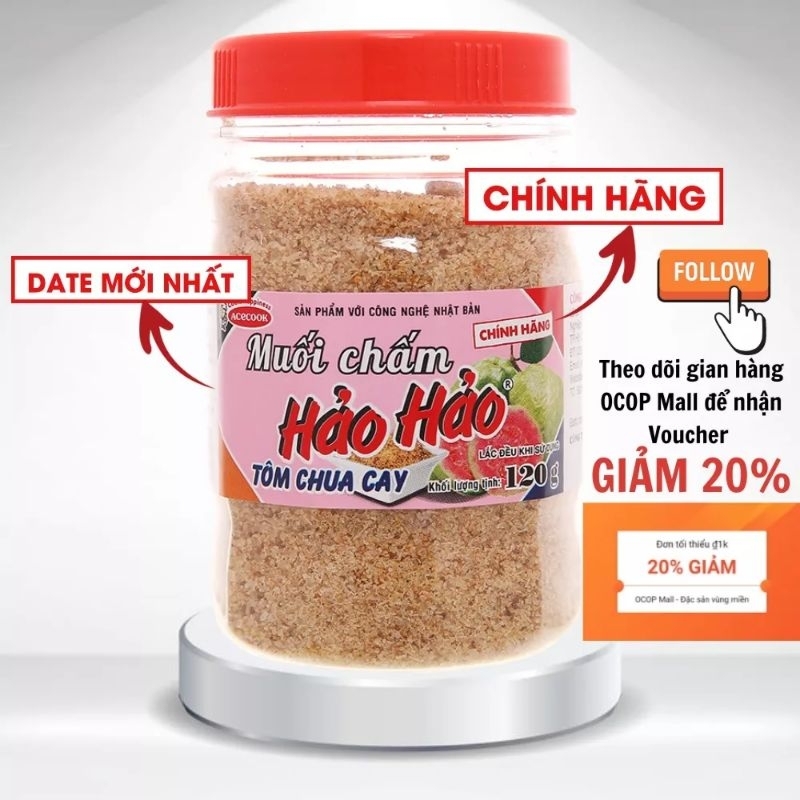 Muối chấm Hảo Hảo chính hãng Acecook 120g