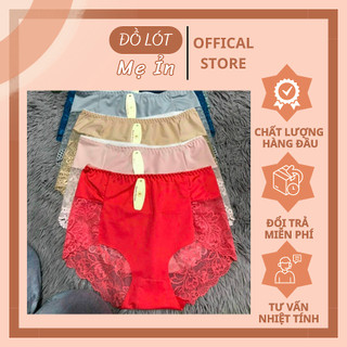 Quần lót nữ thun lạnh phối ren nhiều màu sắc, quần chip nữ chất liệu có giãn freesize dưới 57 kg