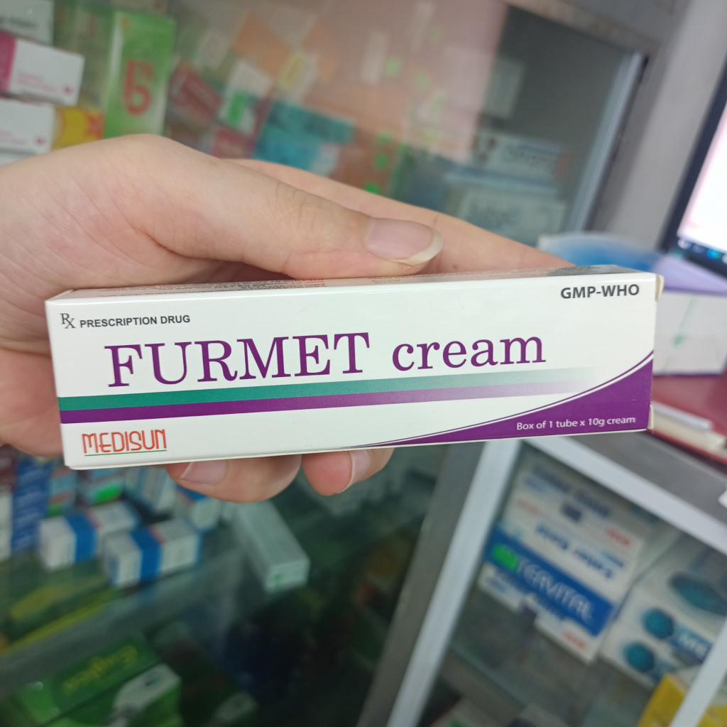 Furmet Cream Tuýp 10g Kem bôi da ngừa nấm da, mẫn đỏ, hăm da, côn trùng cắn