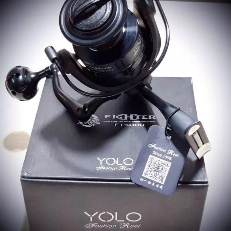 Máy Câu Cá Full Kim Loại YOLO Fighter FT 5000 6000 ,Có Kèm Tay Quay Phụ