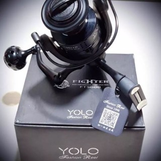    Chất Lượng Cao  Máy Câu Cá Full Kim Loại YOLO Fighter FT 5000 6000 ,Có Kèm Tay Quay Phụ 