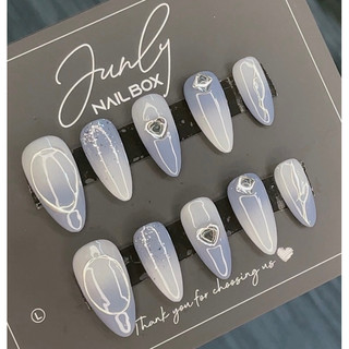 Nailbox Thiết Kế Ombre Xanh 10
