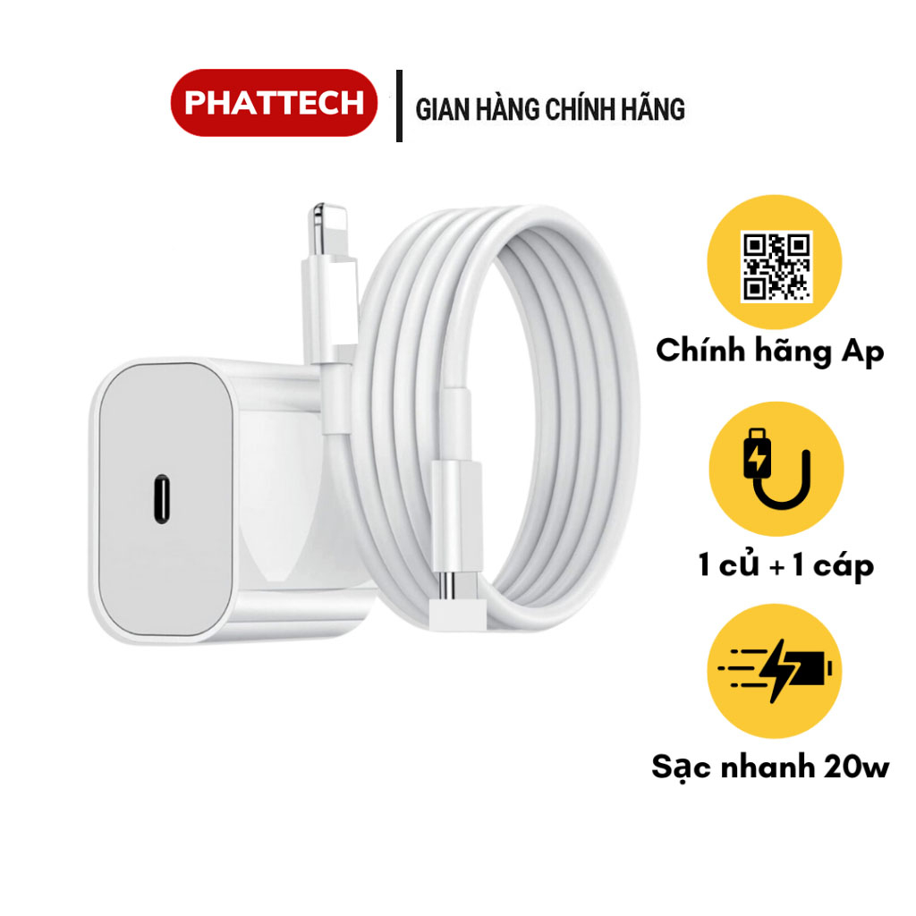 Bộ Sạc Nhanh PD 20W PHATTECH Cam Kết Sạc Nhanh Không Nóng Máy Bảo Hành 12 Tháng | BigBuy360 - bigbuy360.vn