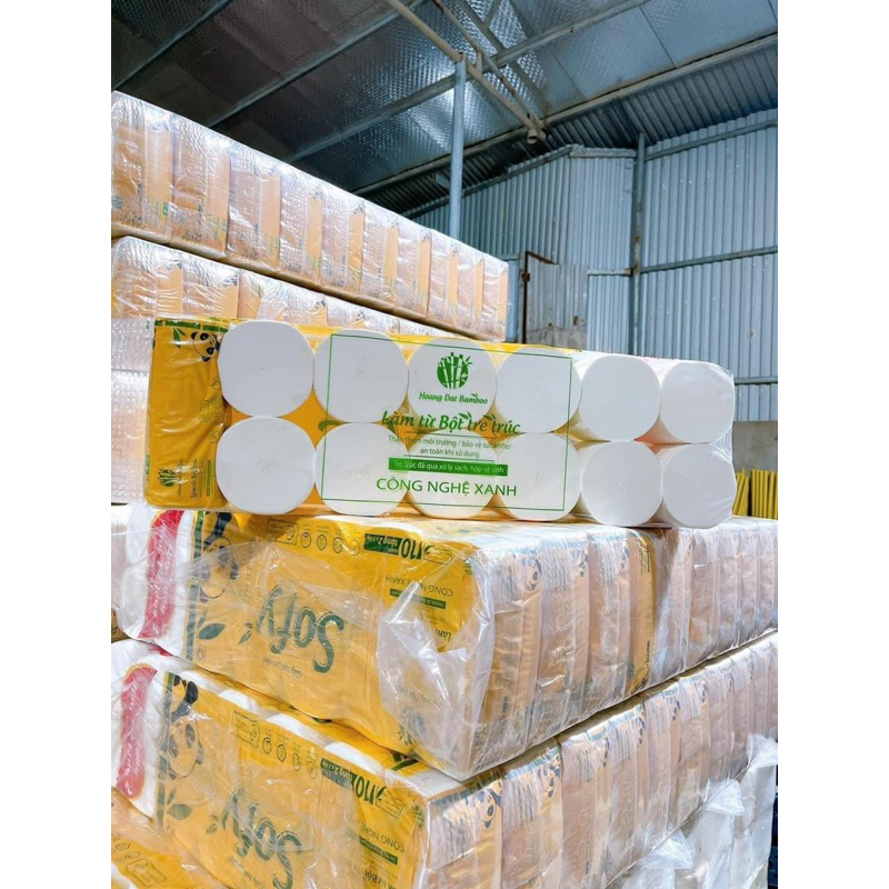 Giấy Vệ Sinh Gấu Dâu Sofy Việt Nam Lốc 10 cuộn Tặng 2 Cuộn Giấy Dai Đẹp Mịn