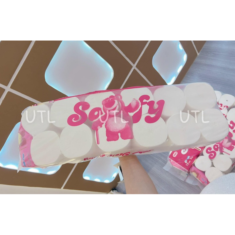 Giấy Vệ Sinh Gấu Dâu Sofy Việt Nam Lốc 10 cuộn Tặng 2 Cuộn Giấy Dai Đẹp Mịn