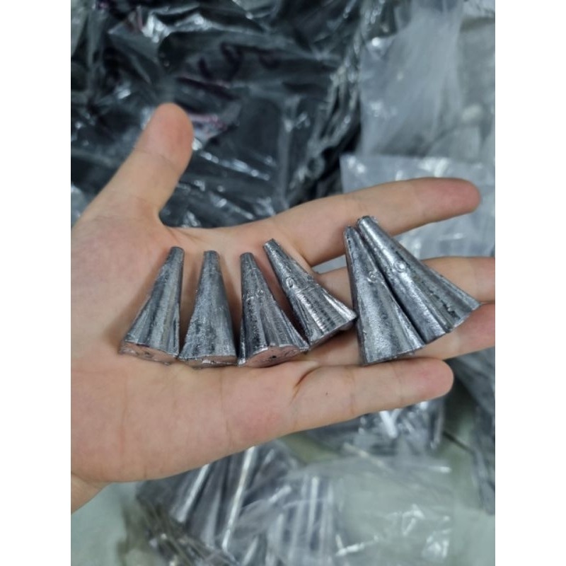 [ Chất Lượng] 1Kg Chì Câu Cá Có Cánh Xuyên Tâm size 20-》200g