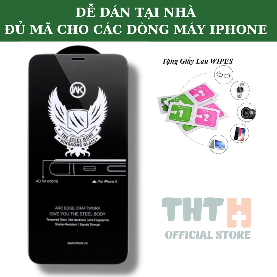 Cường Lực iphone KINGKONG Full Màn Chống Nhìn Trộm cho Iphone 7/8/x/xs/xsmax/11/12/13/14/15/pro/promax