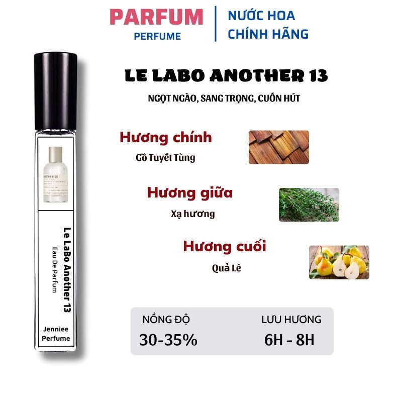 Nước hoa Le Labo another 13 chiết 10ml chính hãng - Nước hoa chiết thơm lâu quyến rũ cuốn hút