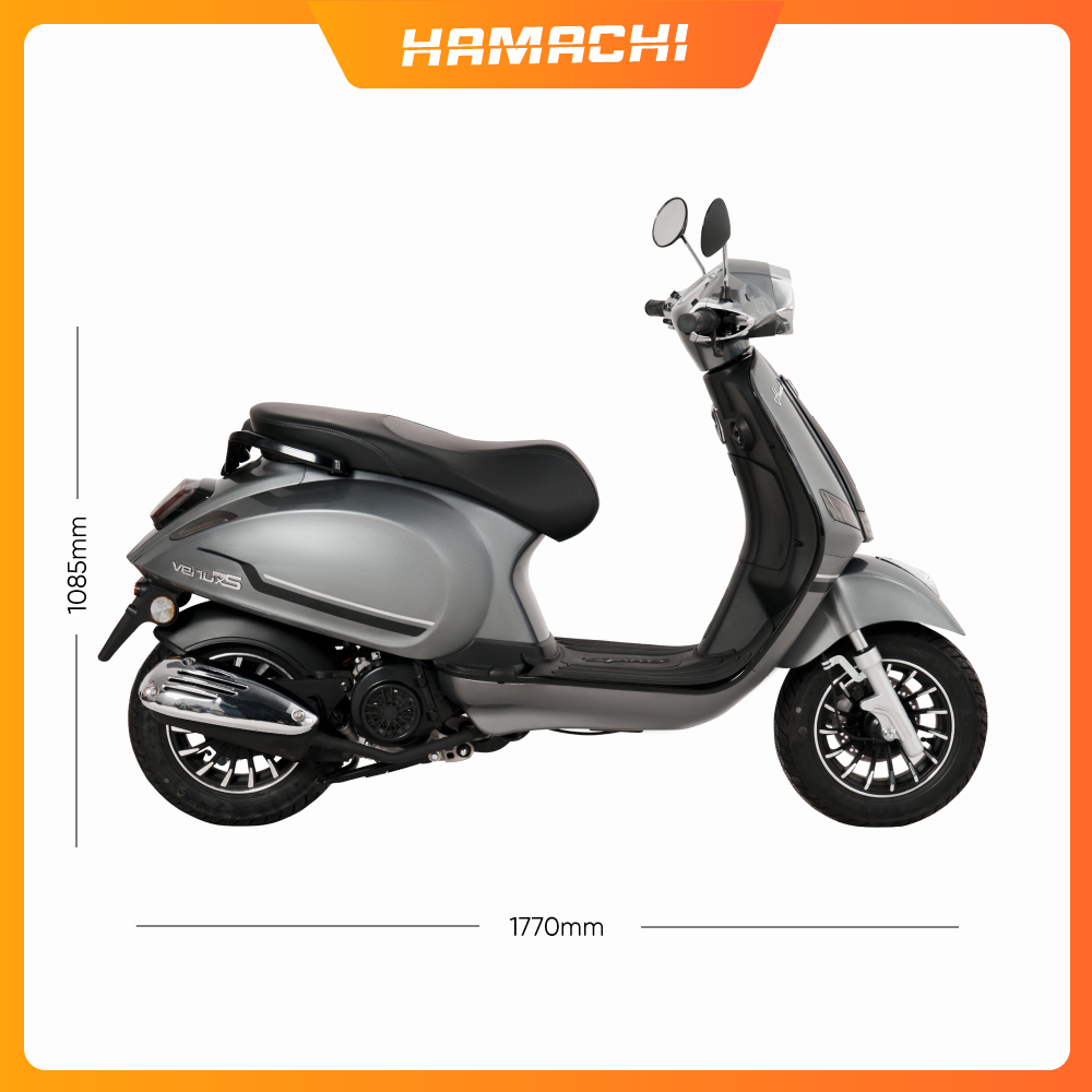 Xe Tay Ga Chạy Xăng 50cc HAMACHI VENUS Trắng Thiết Kế Sang Trọng Vận Hành Nhẹ Nhàng Êm Ái