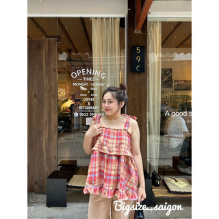 Set 2s babydoll caro bigsize_saigon(50-90kg)