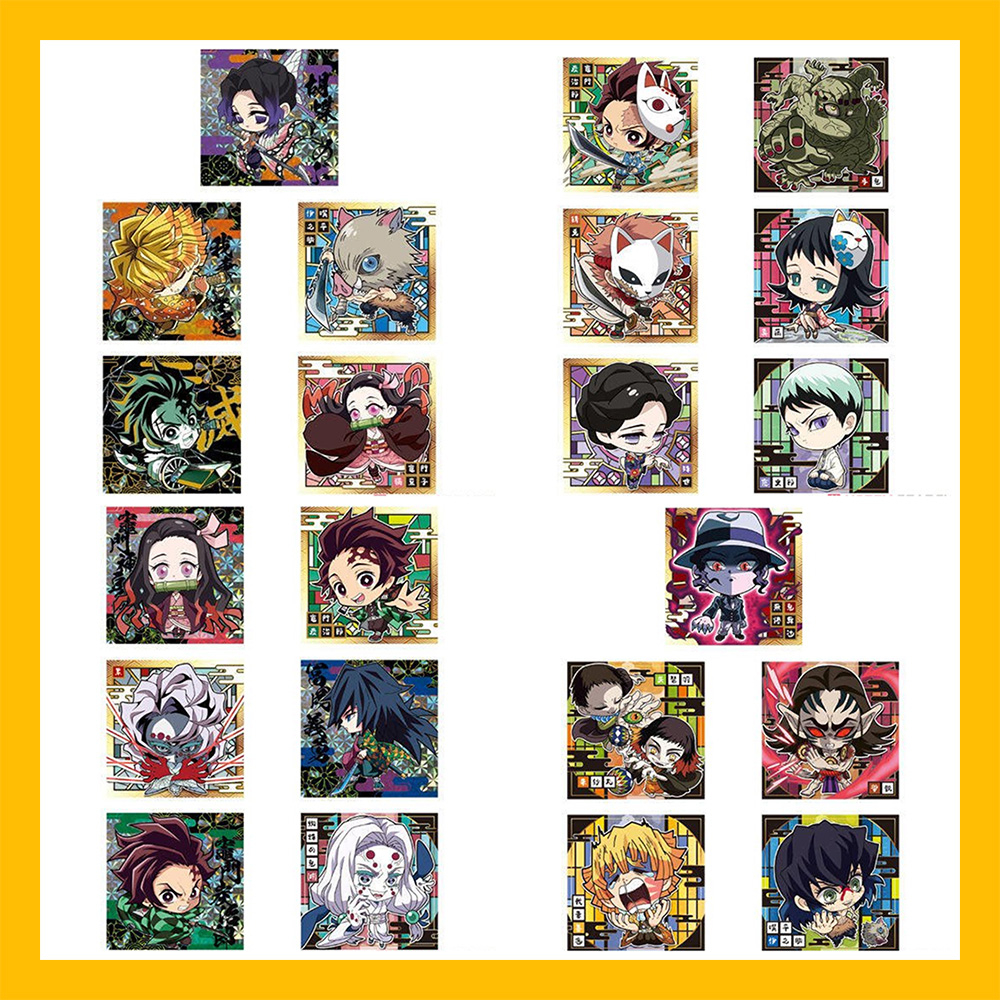 Thẻ nhân vật Sticker TCG Niformation Demon Slayer Kimetsu no Yaiba Deformed Seal Wafer Vol.1 - Bandai