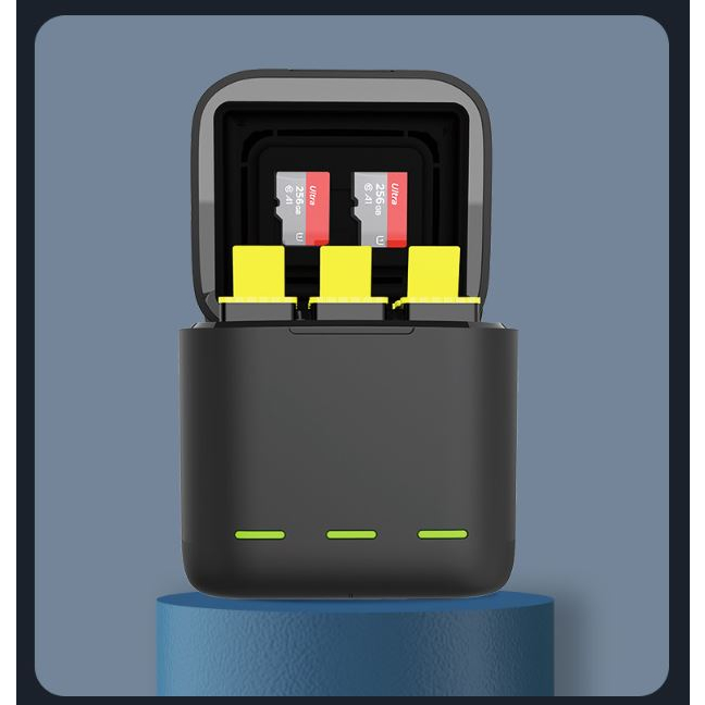 Pin TELESIN cho GoPro hero 9 10 11 12 Dung lượng 1750MAH- Hàng chính hãng- PIN V2 HỘP SẠC