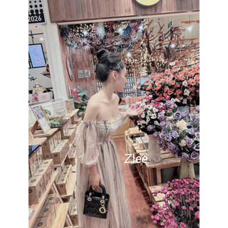 Váy maxi chun ngực tay lỡ, hàng thiết kế loại 1