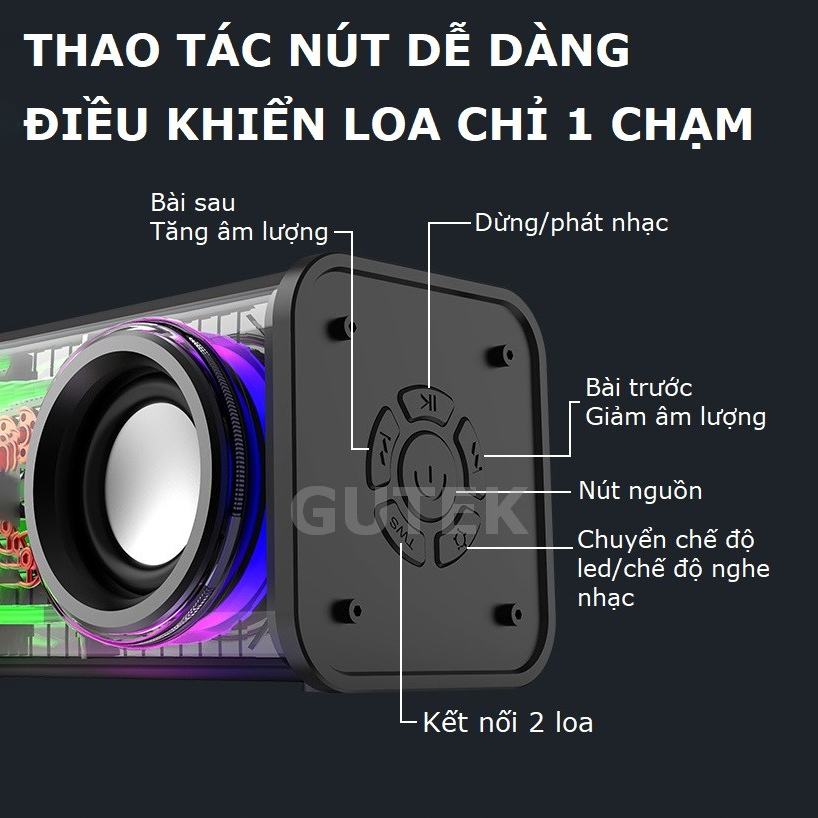 Loa Bluetooth Không Dây LEOPOLD V8 Mini Cầm Tay Công Suất Lớn, Âm Thanh Hay, Led Nháy Theo Nhạc, Âm Bass Siêu Trầm