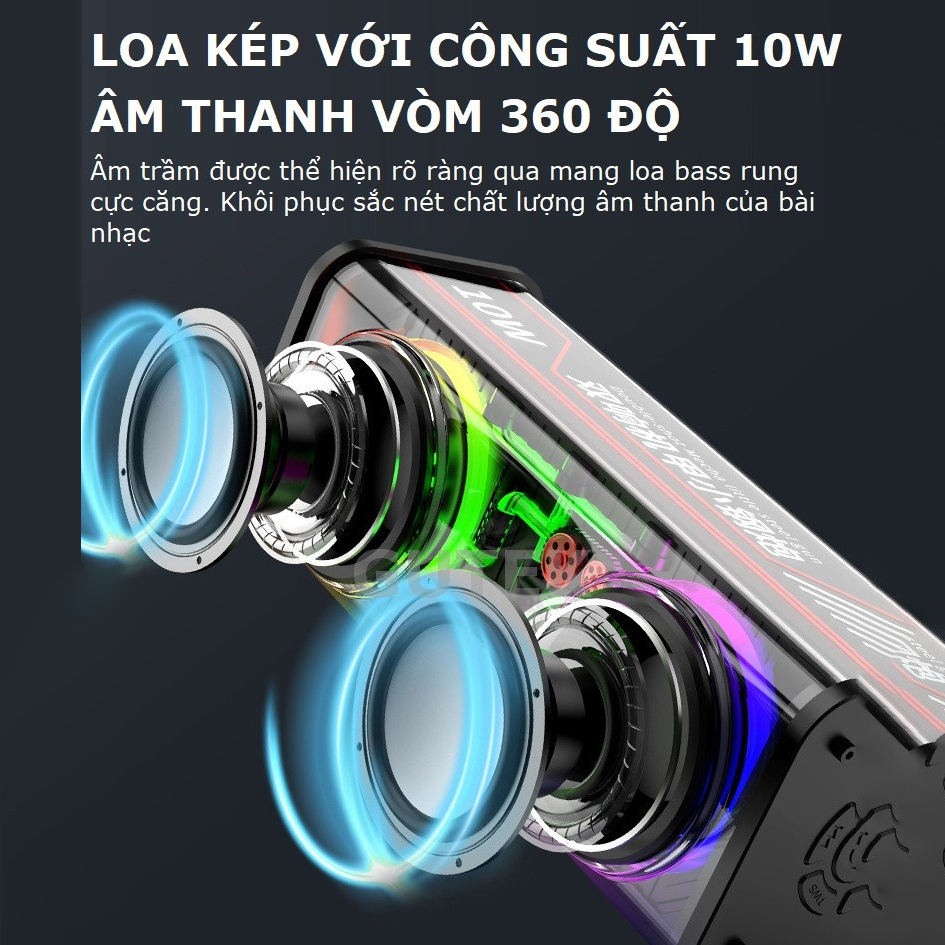 Loa Bluetooth Không Dây LEOPOLD V8 Mini Cầm Tay Công Suất Lớn, Âm Thanh Hay, Led Nháy Theo Nhạc, Âm Bass Siêu Trầm