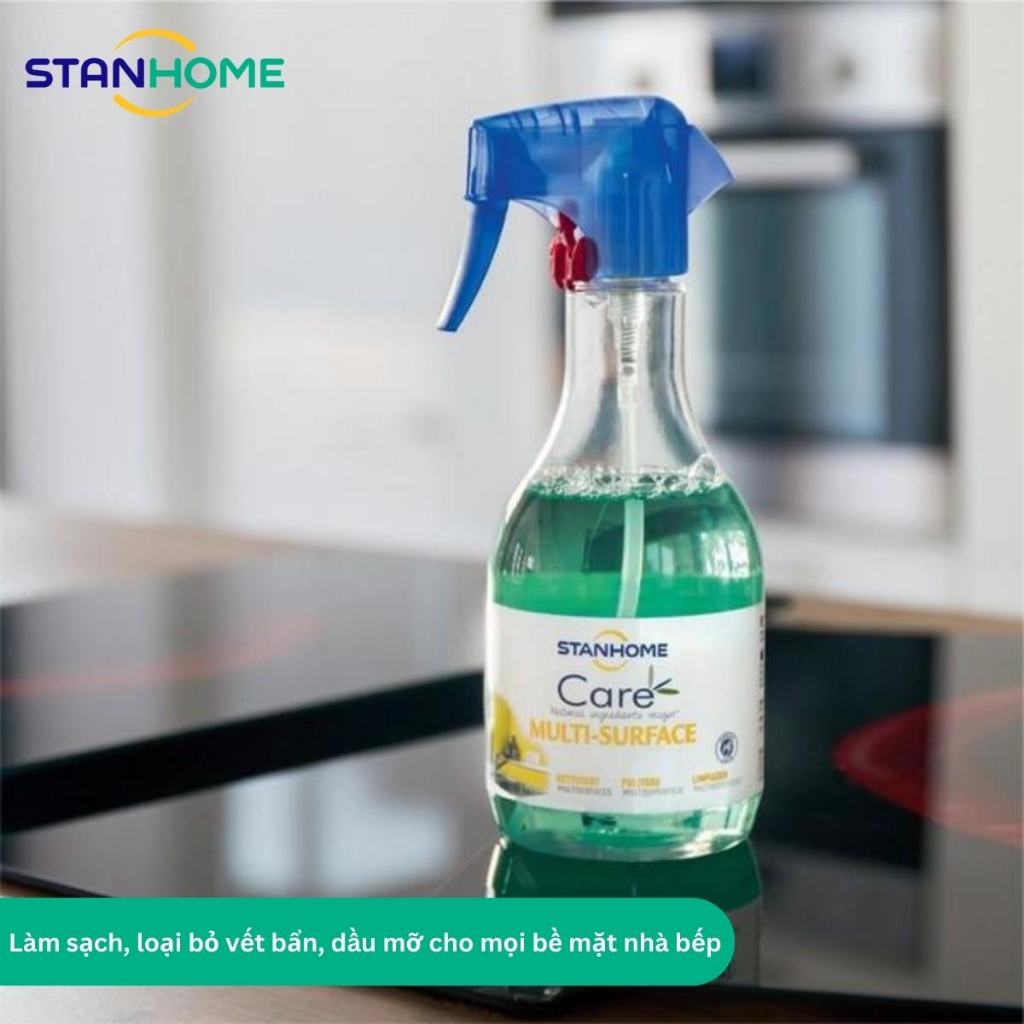 Xịt làm sạch bếp hữu cơ cho da nhạy cảm Stanhome Multi-Surface Care 500ml