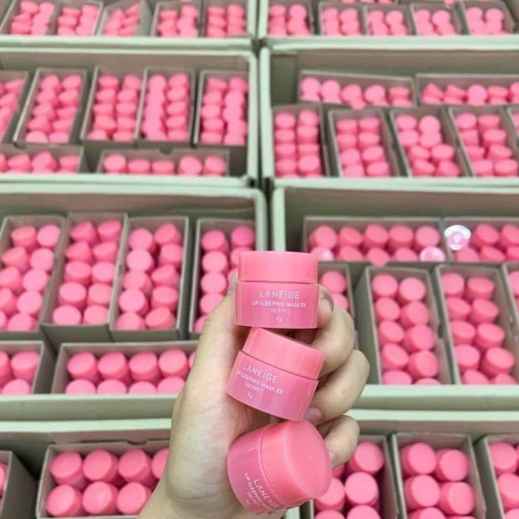 Mặt Nạ Ngủ Môi Laneig Lip Night Mask Dưỡng Ẩm, Căng Bóng Mềm Mịn Hương Dâu 3g, 20g