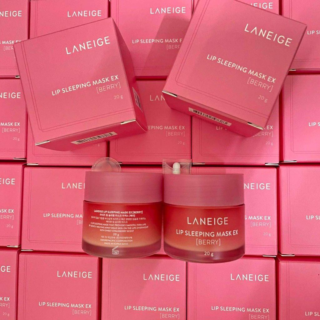 Mặt Nạ Ngủ Môi Laneig Lip Night Mask Dưỡng Ẩm, Căng Bóng Mềm Mịn Hương Dâu 3g, 20g