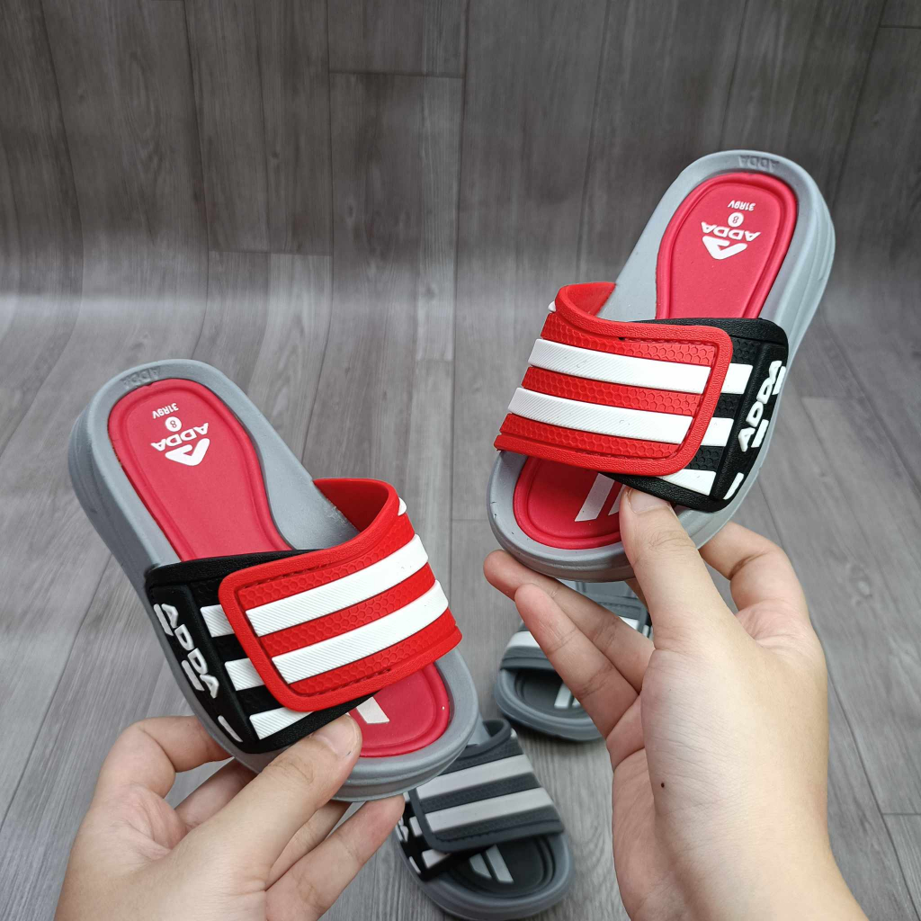 Dép thái lan bé trai, dép adda bé trai đi êm bền có họa tiết kẻ mới 31R9V đi êm mềm nhẹ năm 2023