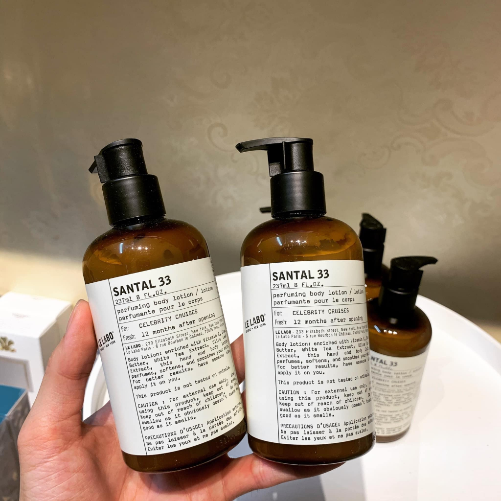 Sữa Dưỡng Thể Hương Nước Hoa Body Lotion Le Labo Another 13 / Rose 31 / Santal 33/ Thé Noir 29