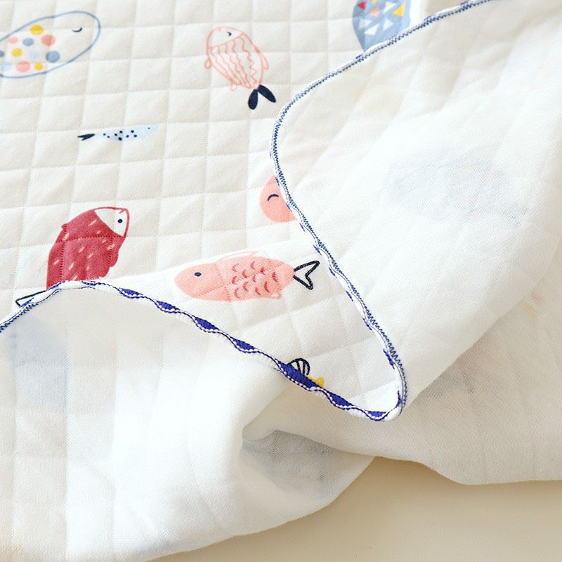 Chăn cotton QC, choàng ủ, khăn quấn bé sơ sinh chất cotton, kích thước rộng