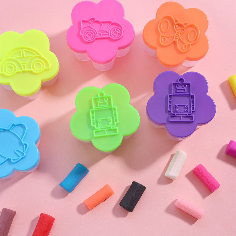 Đồ chơi hộp đất nặn siêu mini 12 màu - đất sét siêu nhẹ plasticine cho bé thủ công