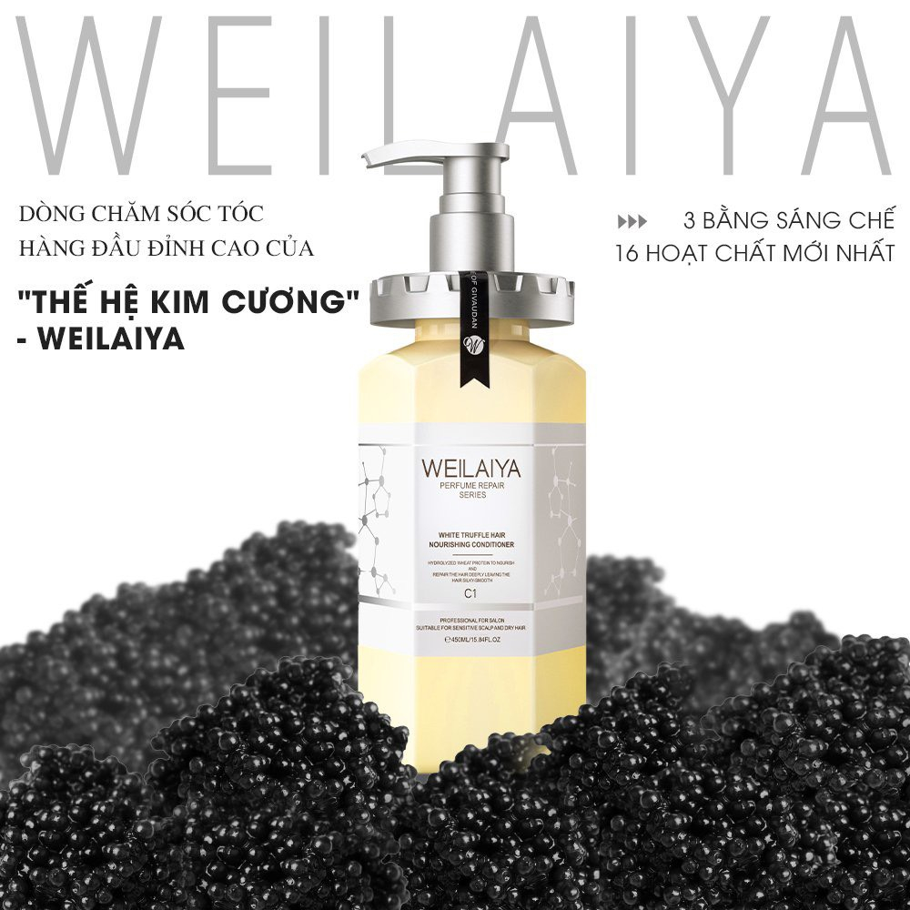 Combo 2 Cặp Gội-Xả Dầu Gội Weilaiya Phục Hồi Đa Tầng Nấm Truffle Weilaiya 450ml