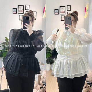 Áo sơ mi lụa ánh bigsize