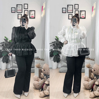 Áo sơ mi lụa ánh bigsize