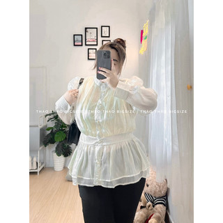 Áo sơ mi lụa ánh bigsize