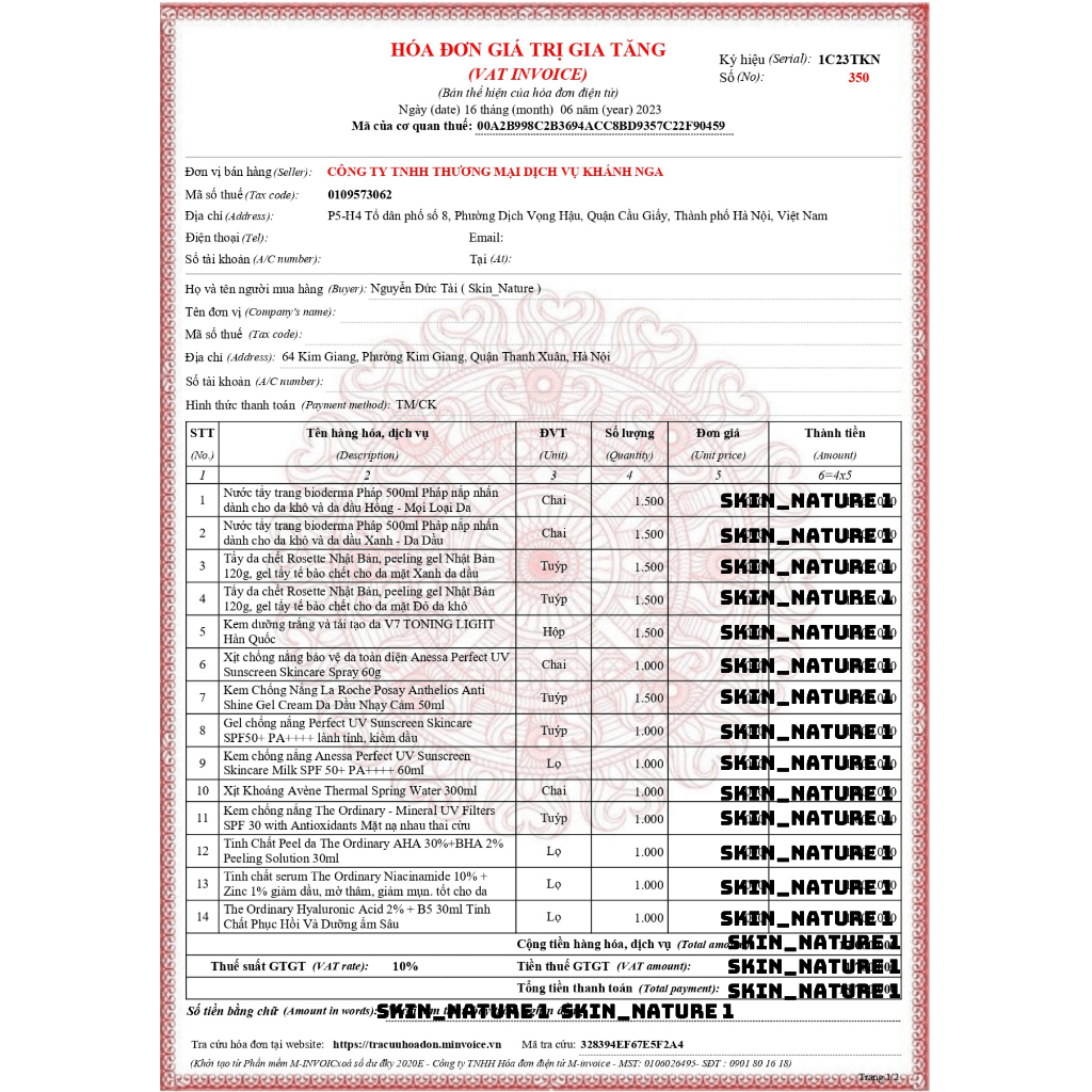 Nước tẩy trang bioderma Pháp 500ml Pháp nắp nhấn dành cho da khô và da dầu