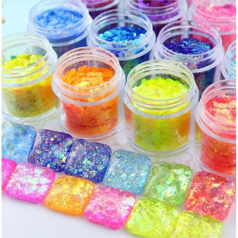 Kim tuyến vảy cá siêu đẹp trang trí nail, resin KT705