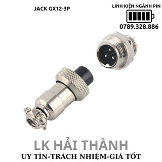 Jack Gx12 3p đực cái thông dụng cho xe trợ lực