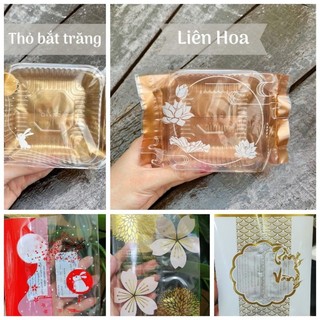 Set khay + túi ép trung thu bánh 250 gram .
