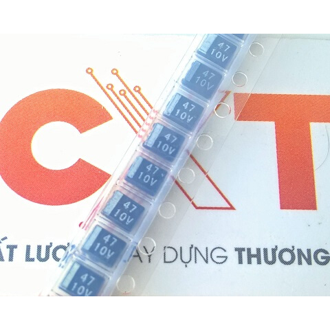 Tụ 47uF 1210  10V 10%