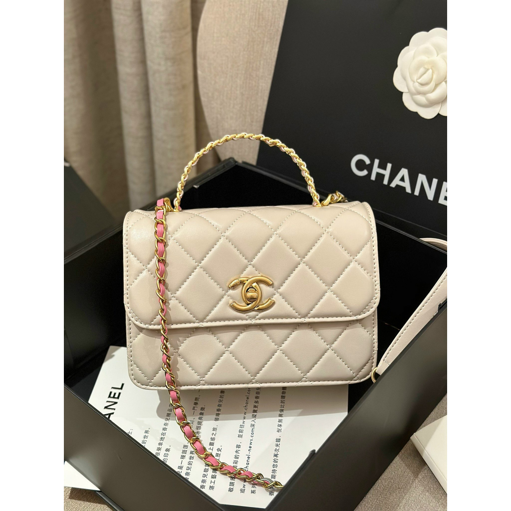 CHANEO TRENDY MINI SUPER Size 21 - CHẤT DA MỊN Full box nam châm - Hoá đơn