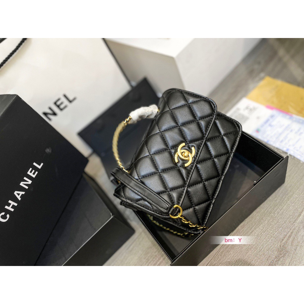 CHANEO TRENDY MINI SUPER Size 21 - CHẤT DA MỊN Full box nam châm - Hoá đơn