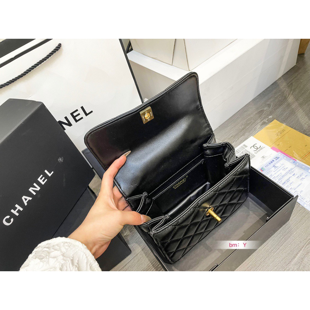 CHANEO TRENDY MINI SUPER Size 21 - CHẤT DA MỊN Full box nam châm - Hoá đơn